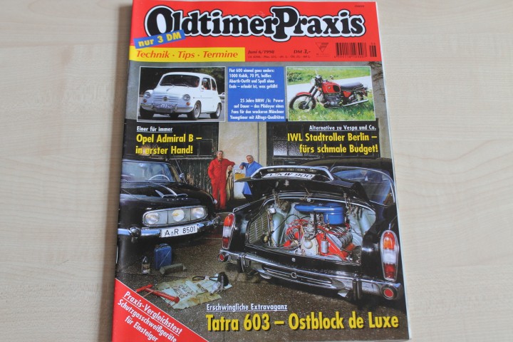 Deckblatt Oldtimer Praxis (06/1998)